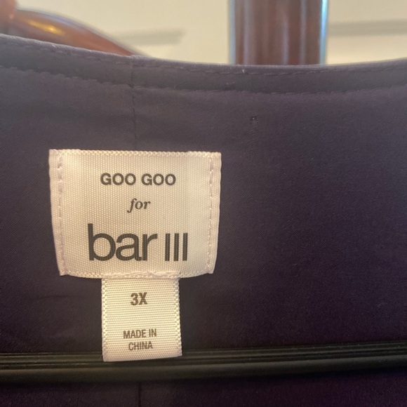 NWOT BAR III LONG EGGPLANT PURPLE DUSTER SIZE 3X - Picture 5 of 11